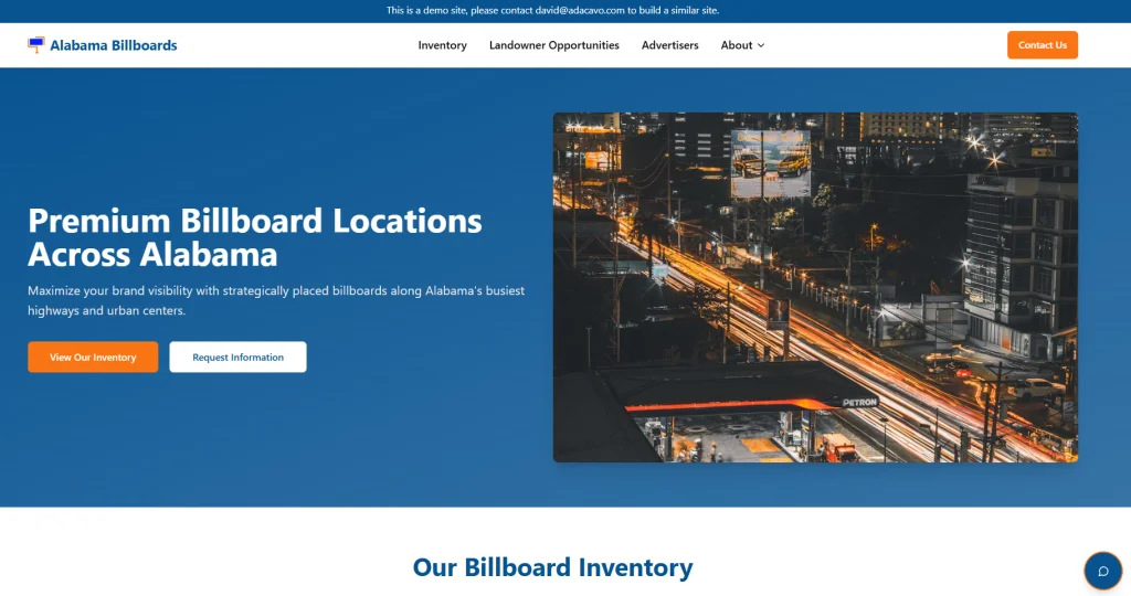 Outdoor Advertising Space website